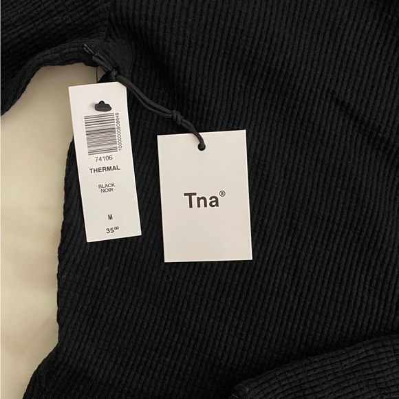 NWT TNA Thermal Mock Neck - Black - Picture 4 of 4